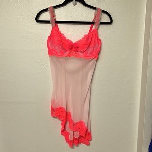 Victoria’s Secret Women’s Asymmetrical Lace Night Dress